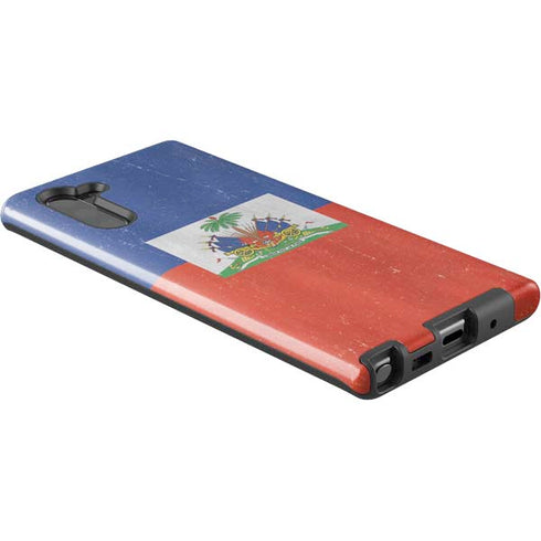 Haiti Flag Distressed Galaxy Note 10 Pro Case